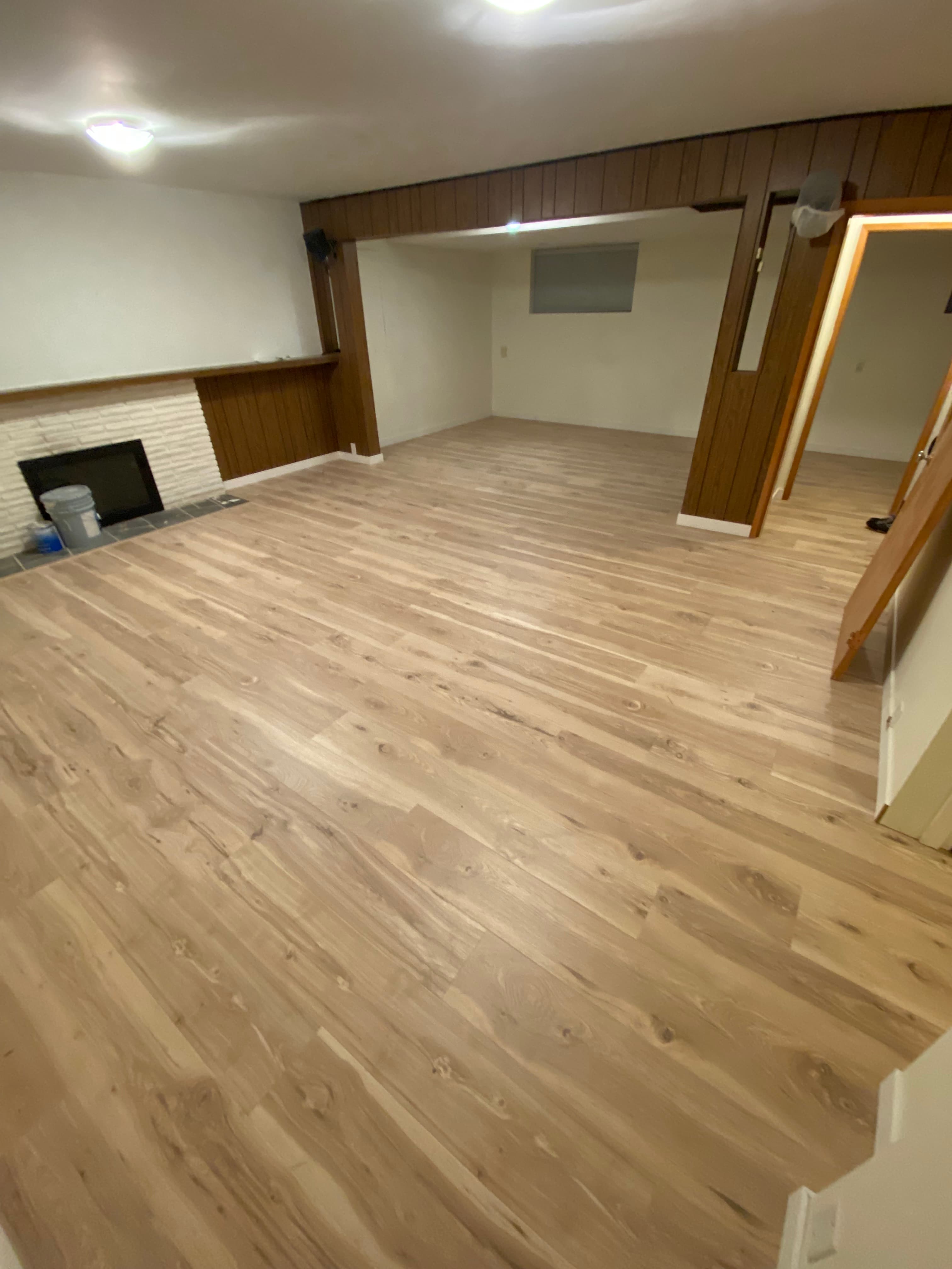 Laminate floor — basement suite, alternate view