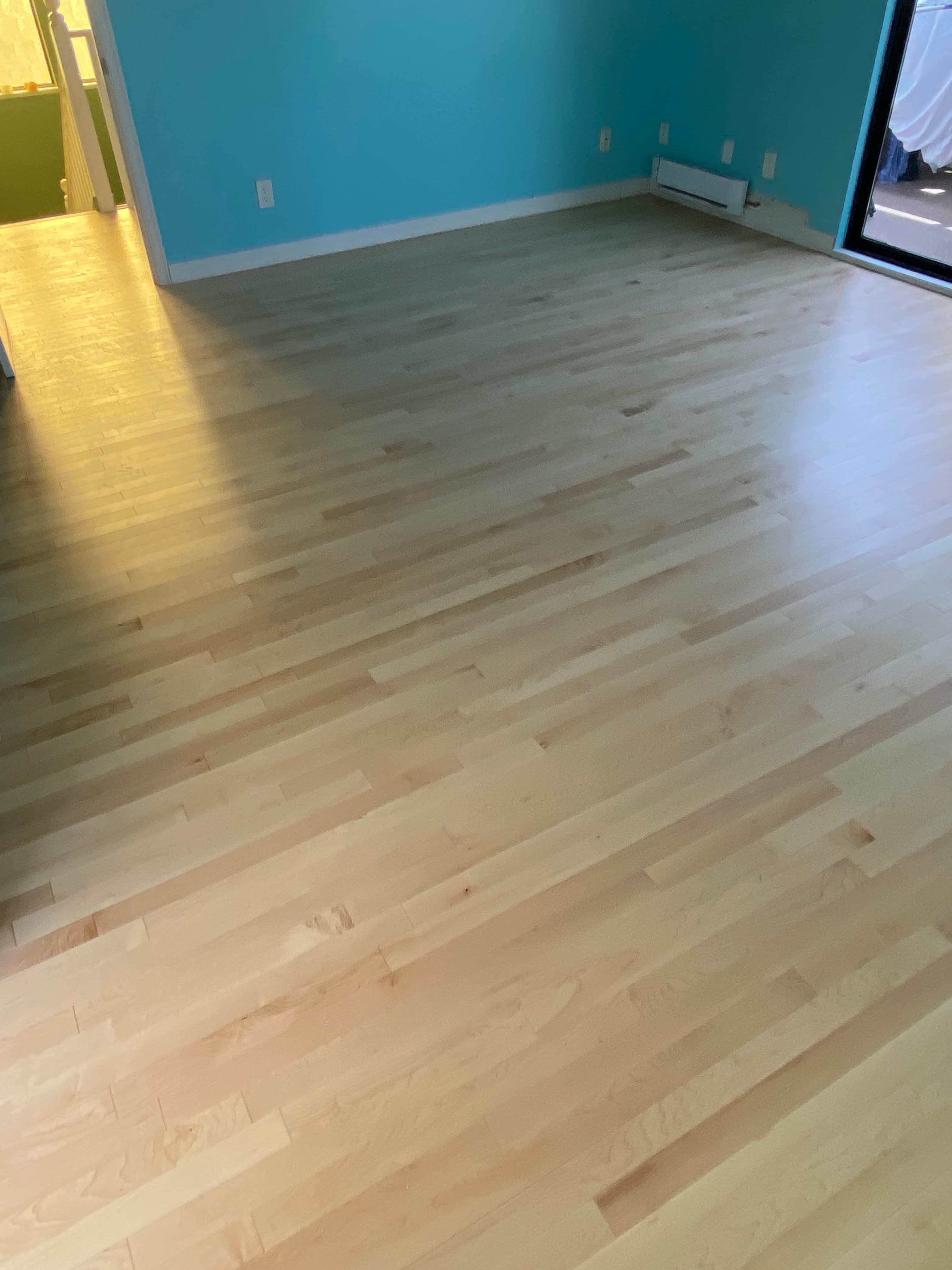 Solid maple flooring