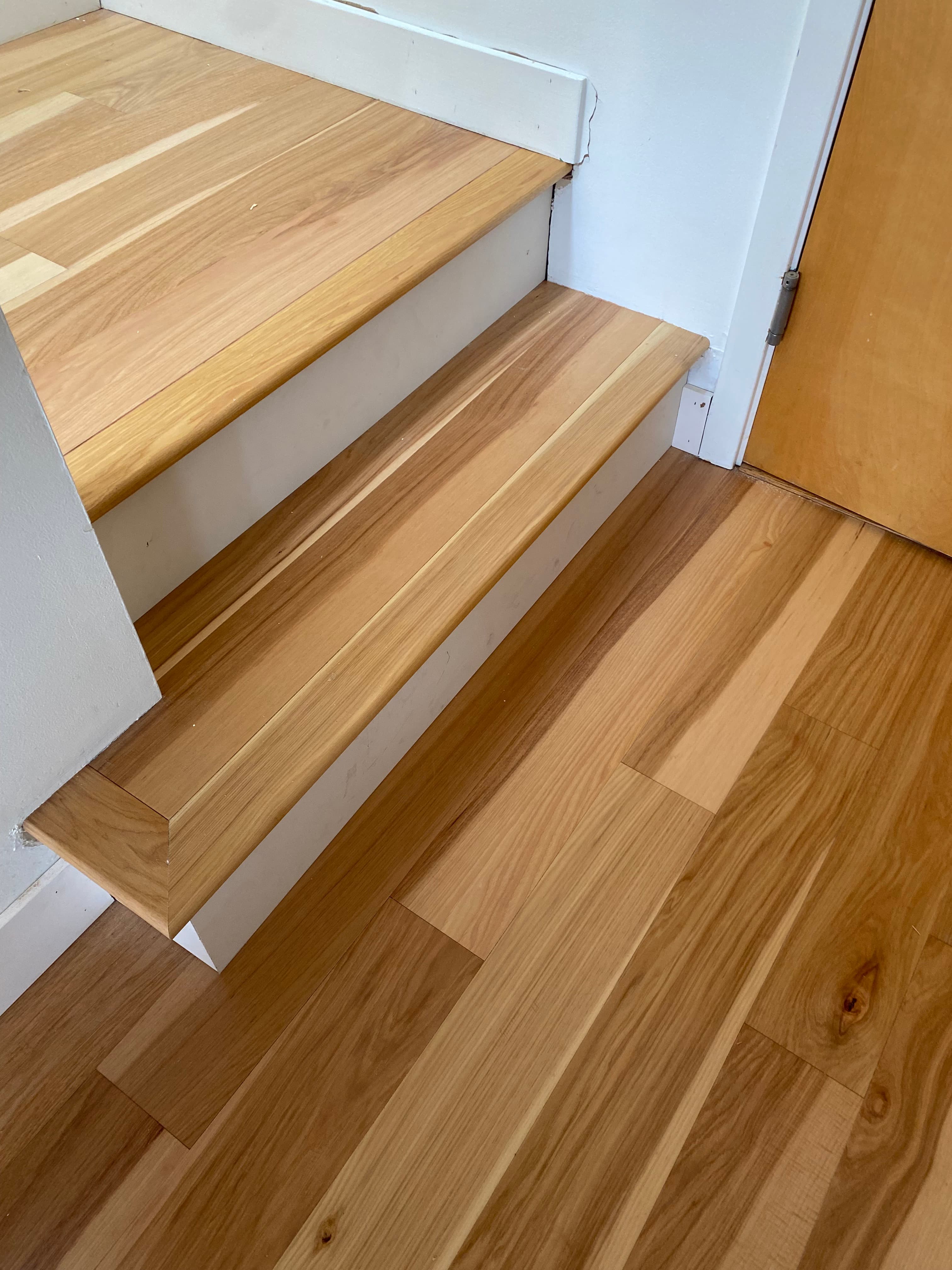 Flat-sawn teak that mimics white oak