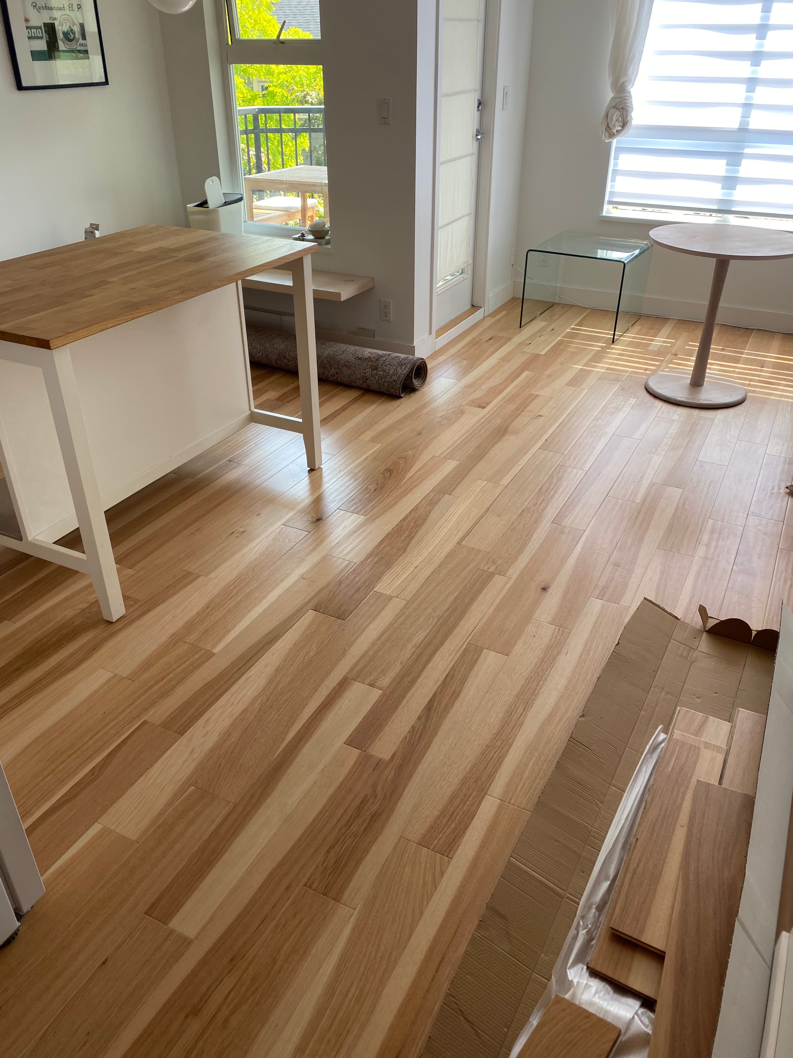 Rich, busy, stylish hardwood pattern